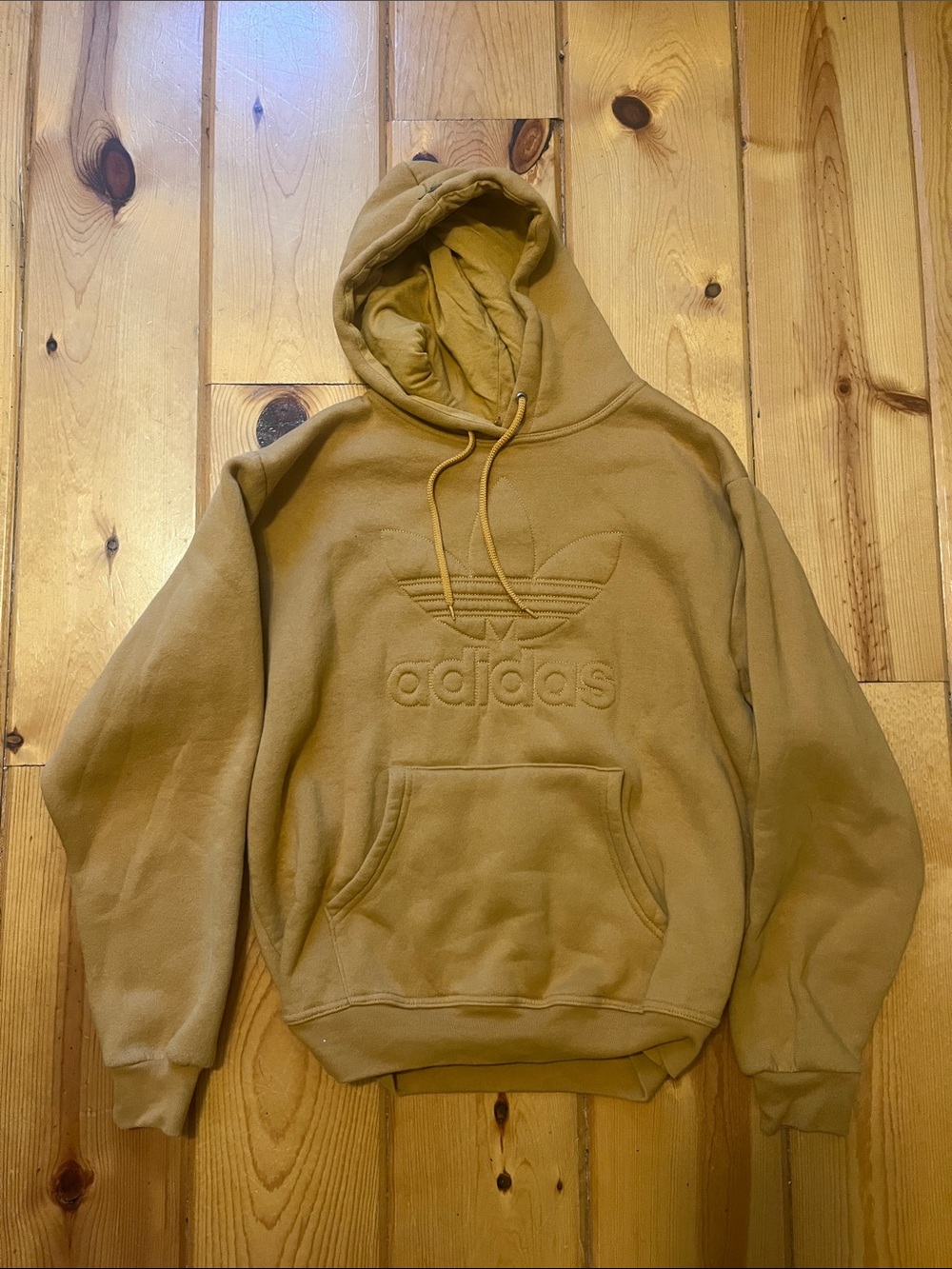 adidas Pullover Hoodie in Mustard